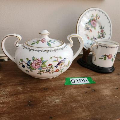 Aynsley Pembroke Bone China Sugar Bowl cup & saucer