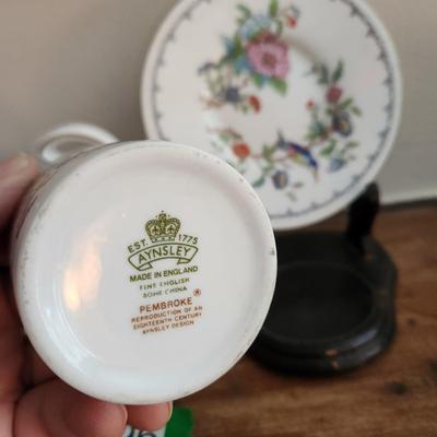 Aynsley Pembroke Bone China Sugar Bowl cup & saucer