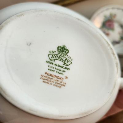 Aynsley Pembroke Bone China Sugar Bowl cup & saucer