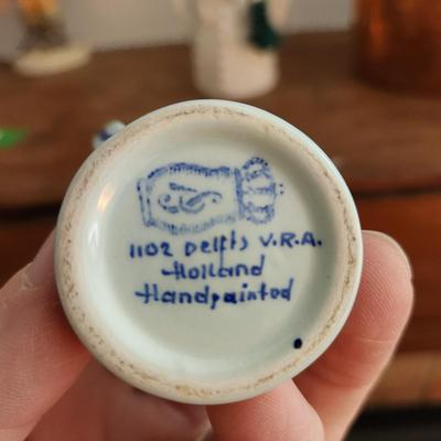 3 Pc Collector Lot Hummel 80Little Scholar Delft Mini Pitcher Belleek Angel Bell
