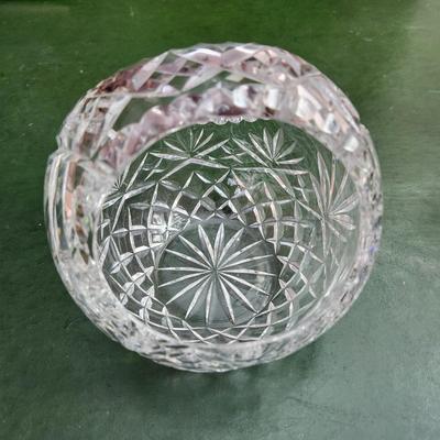 Crystal Glass Cut Glass Lot Waterford Crystal Glasses Bowl Blue Cut to clear Ashtray