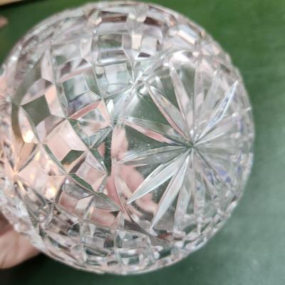 Crystal Glass Cut Glass Lot Waterford Crystal Glasses Bowl Blue Cut to clear Ashtray