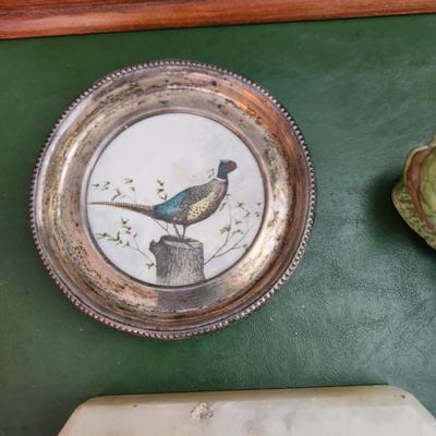 Lot of Waterfowl Collection Coaster, Trinket box