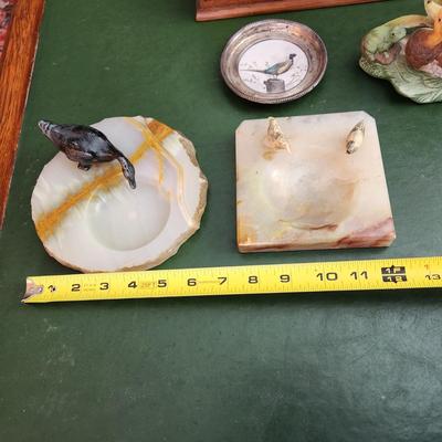 Lot of Waterfowl Collection Coaster, Trinket box