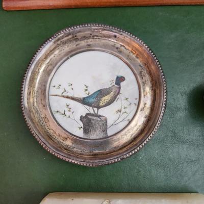 Lot of Waterfowl Collection Coaster, Trinket box
