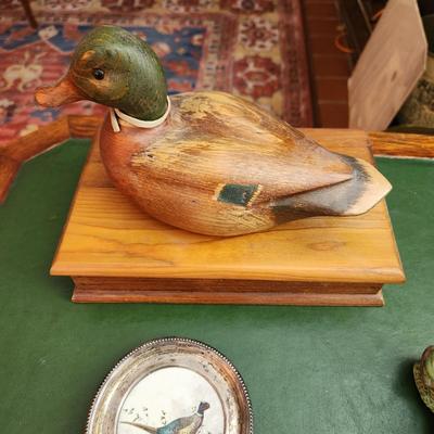 Lot of Waterfowl Collection Coaster, Trinket box