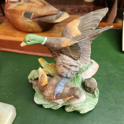 Lot of Waterfowl Collection Coaster, Trinket box