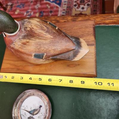 Lot of Waterfowl Collection Coaster, Trinket box