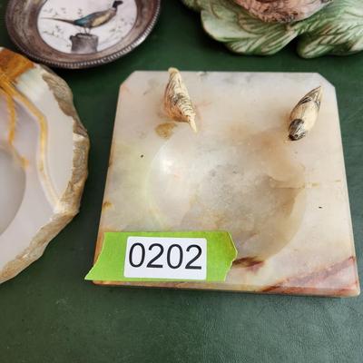 Lot of Waterfowl Collection Coaster, Trinket box