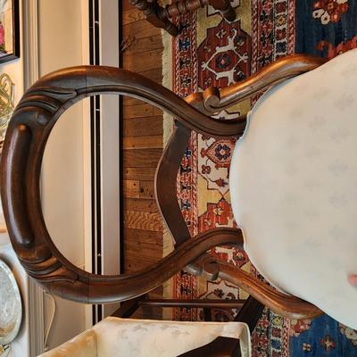 Vintage Victorian Balloon Back Parlor Chair
