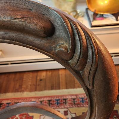 Vintage Victorian Balloon Back Parlor Chair