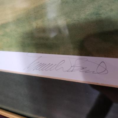 Set of 4 Framed Graeme W. Baxter Golf Prints Signed