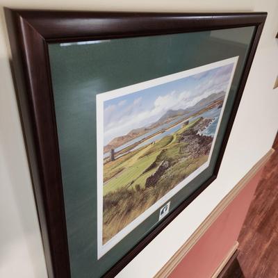 Set of 4 Framed Graeme W. Baxter Golf Prints Signed