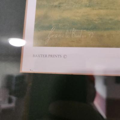 Set of 4 Framed Graeme W. Baxter Golf Prints Signed