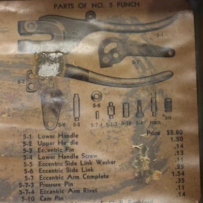 Whitney Metal Tool Co. Punch No. 5 Jr.