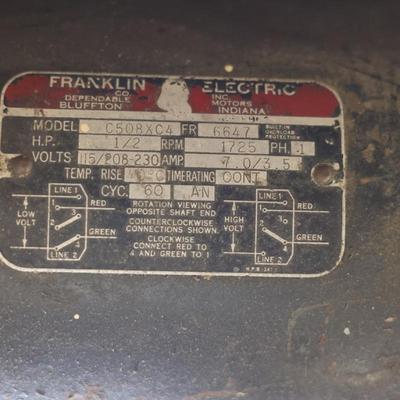 Franklin Electric Belt Sander