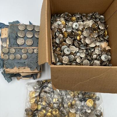 Vintage Navy Uniform Buttons