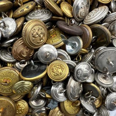 Vintage Navy Uniform Buttons