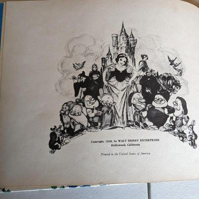 Snow White And The Seven Dwarfs By Walt Disney 1938 Publication