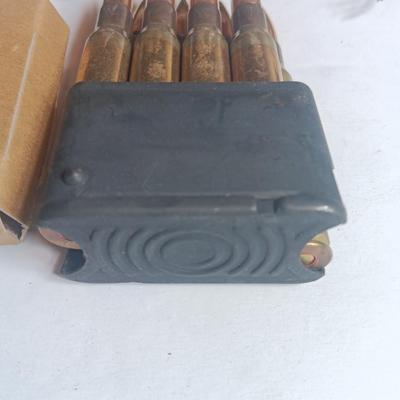 Bandoleer with Cal 30 Ball M2 Ammunition in 8 round clips