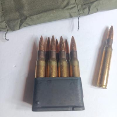 Bandoleer with Cal 30 Ball M2 Ammunition in 8 round clips