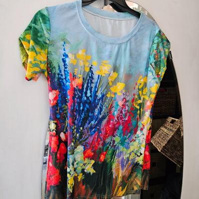 WOMEN'S FLOWER TEESHIRT