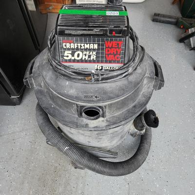 Craftsman 5.0 HP Wet Vac tested
