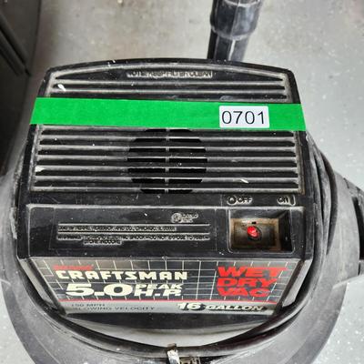 Craftsman 5.0 HP Wet Vac tested