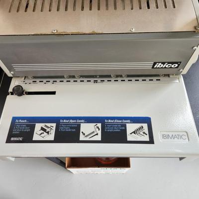 Ibimatic Plastic Comb Binding System with supplies