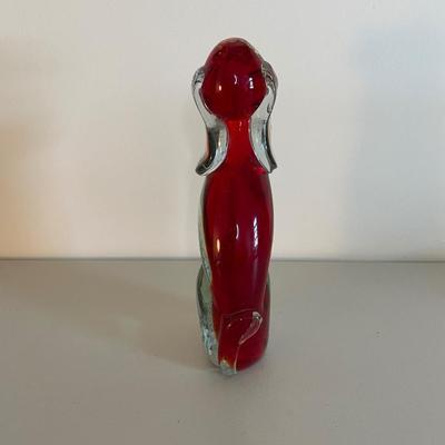 Statue / Figurine of Dog - Venetian Glass