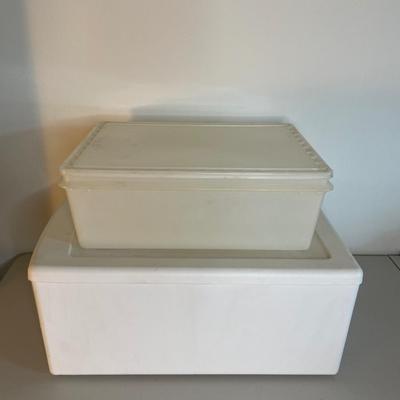 White / Clear Storage Containers