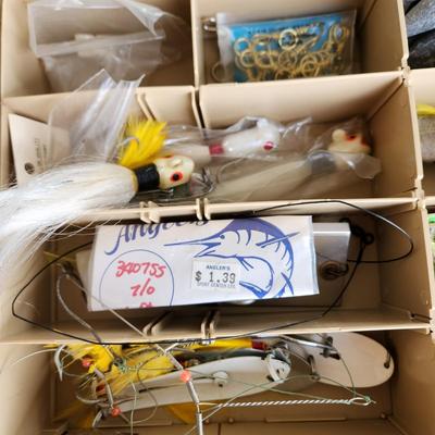 Fishing Tackle Boxes w lures Old Pal Woodstream Fenwick 20