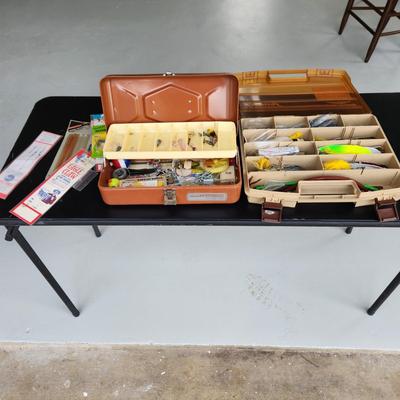 Fishing Tackle Boxes w lures Old Pal Woodstream Fenwick 20