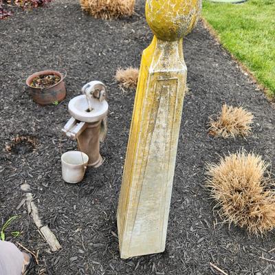 Large Concrete Marker 45" tall Yard Art