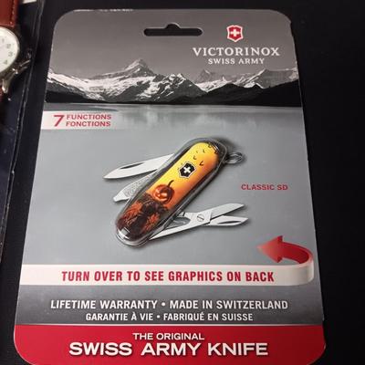 NEW WATCH AND VICTORINOX HALLOWEEN POCKET KNIFE