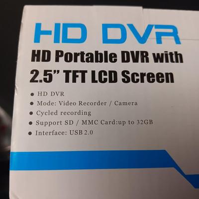 NEW HD PORTABLE DVR W/2.5" TFT LCD SCREEN