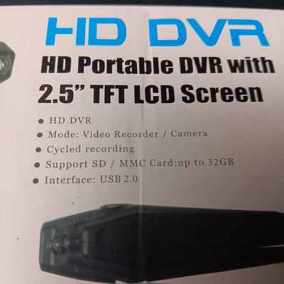 NEW HD PORTABLE DVR W/2.5" TFT LCD SCREEN