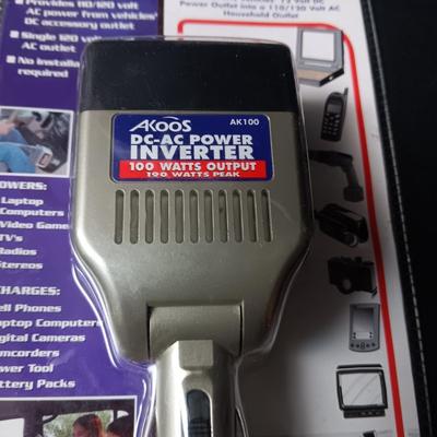 NEW DC-AC POWER INVERTER AND BASEBALL BAT FLASHLIGHT