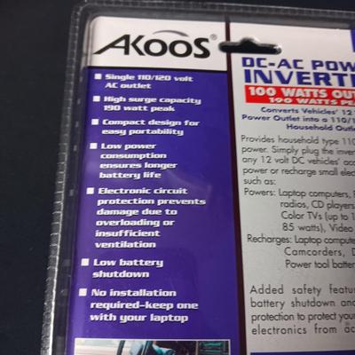 NEW DC-AC POWER INVERTER AND BASEBALL BAT FLASHLIGHT