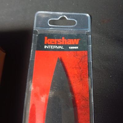 NEW GERBER SAW W/METAL BELT HOLDER AND KERSHAW INTERVAL 1399X