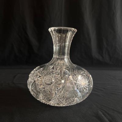 Floral Etched and Cut Crystal Decanter & More (DR-DZ)