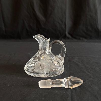 Floral Etched and Cut Crystal Decanter & More (DR-DZ)