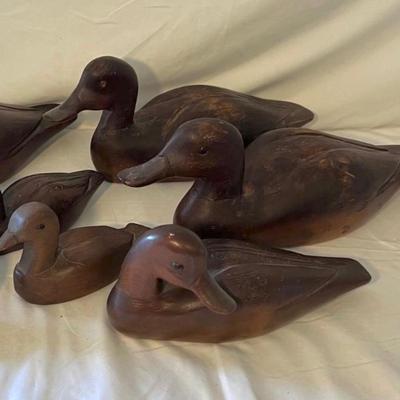 Collection of Wooden Duck Decoys (D-MK)