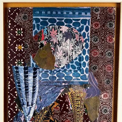 1085 Victorian Space Original Collage by Jane Khan 1990