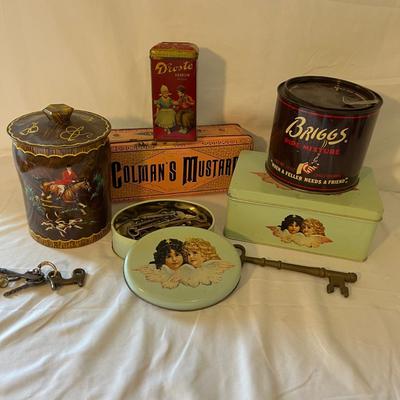 Old Fashioned Advertising Boxes & Skeleton Keys (D-MK)