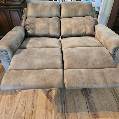 Grey Recliner Sofa (LR-DW)