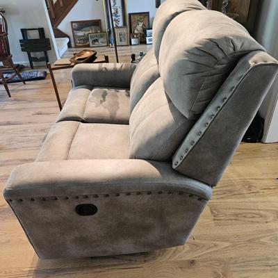 Grey Recliner Sofa (LR-DW)