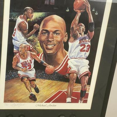 Angelo Marino " Michael Jordan " Lithograph
