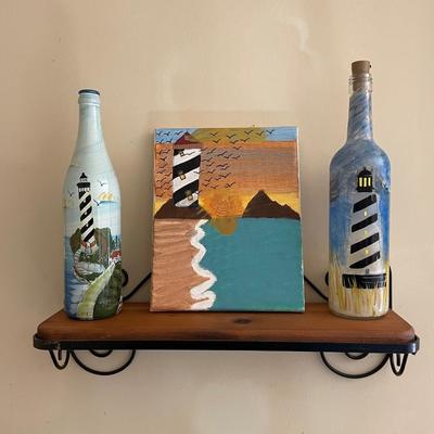 Hand Painted Lighthouse Decorative Items