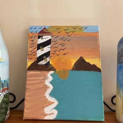 Hand Painted Lighthouse Decorative Items